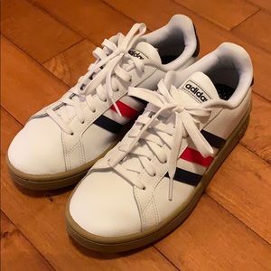 adidas Men's Grand Court US 7M white navy blue red